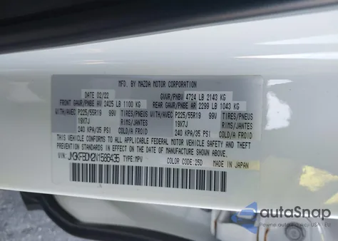 2022 Mazda Cx-5 2.5 S Premium z USA, uszkodzony, nr VIN JM3KFBDM2N1586435